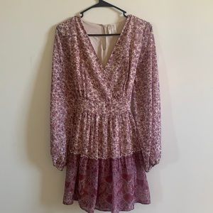 Floral long sleeve dress.